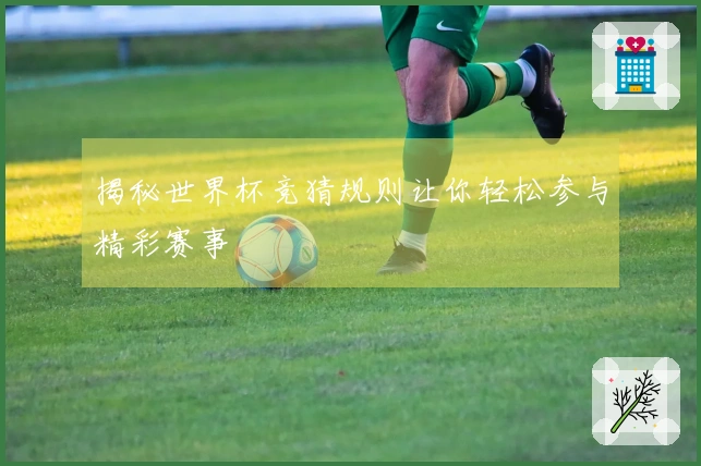 揭秘世界杯竞猜规则让你轻松参与精彩赛事